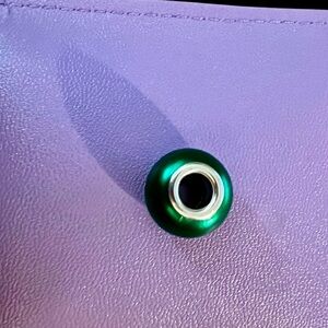 Emerald Green spacer Charm Bead NWT